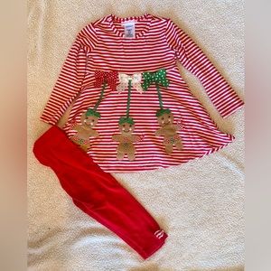 Toddler Girls Christmas Tunic and Leggings Set - Size 3T